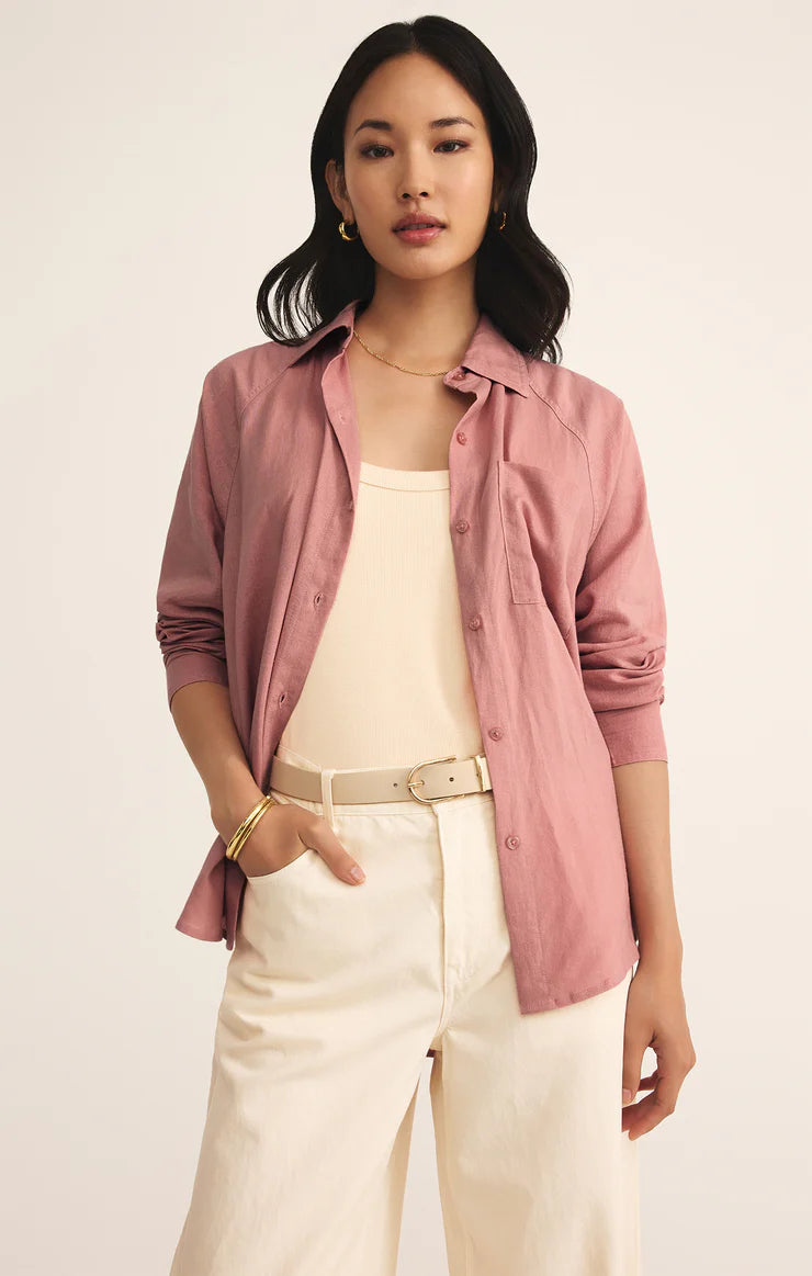 Z Supply Perfect Linen Stripe Top